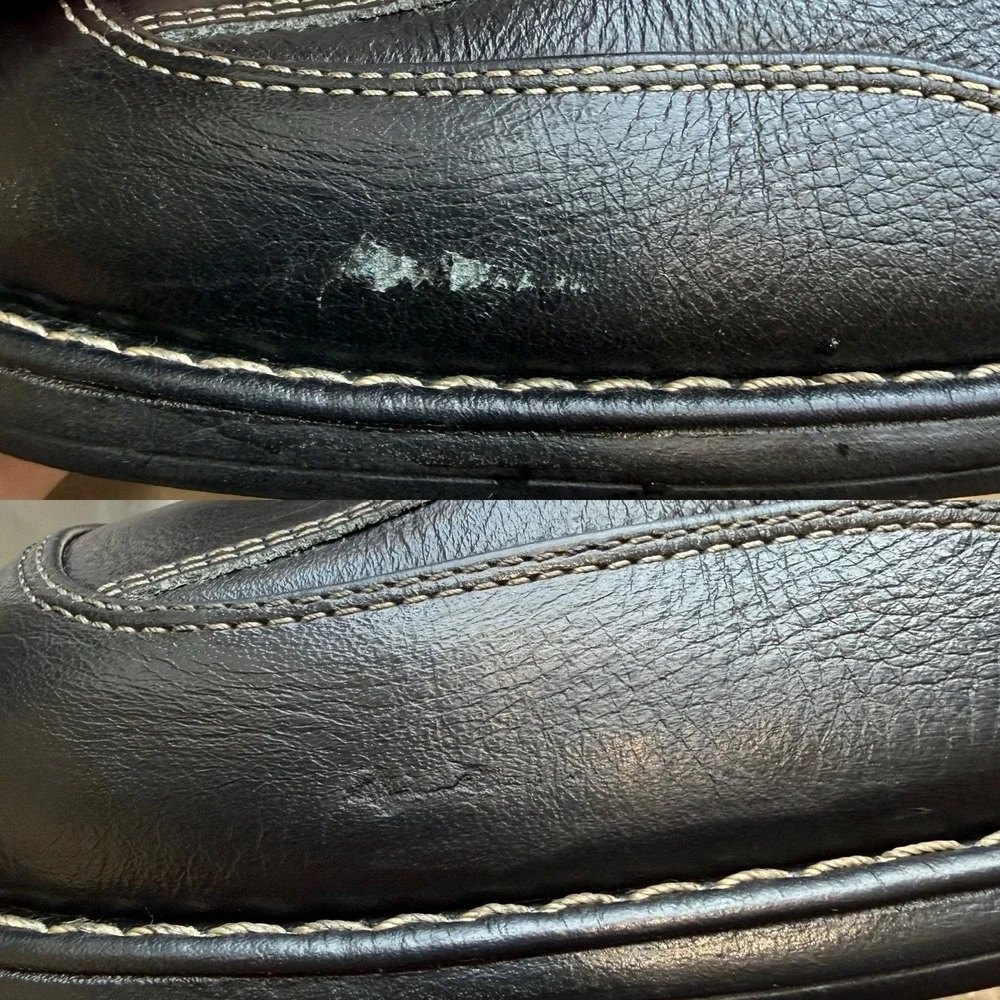 Johnson & Murphy Men's Size 11 M Black Sheepskin Oxford Lace Up Shoes 20-7218